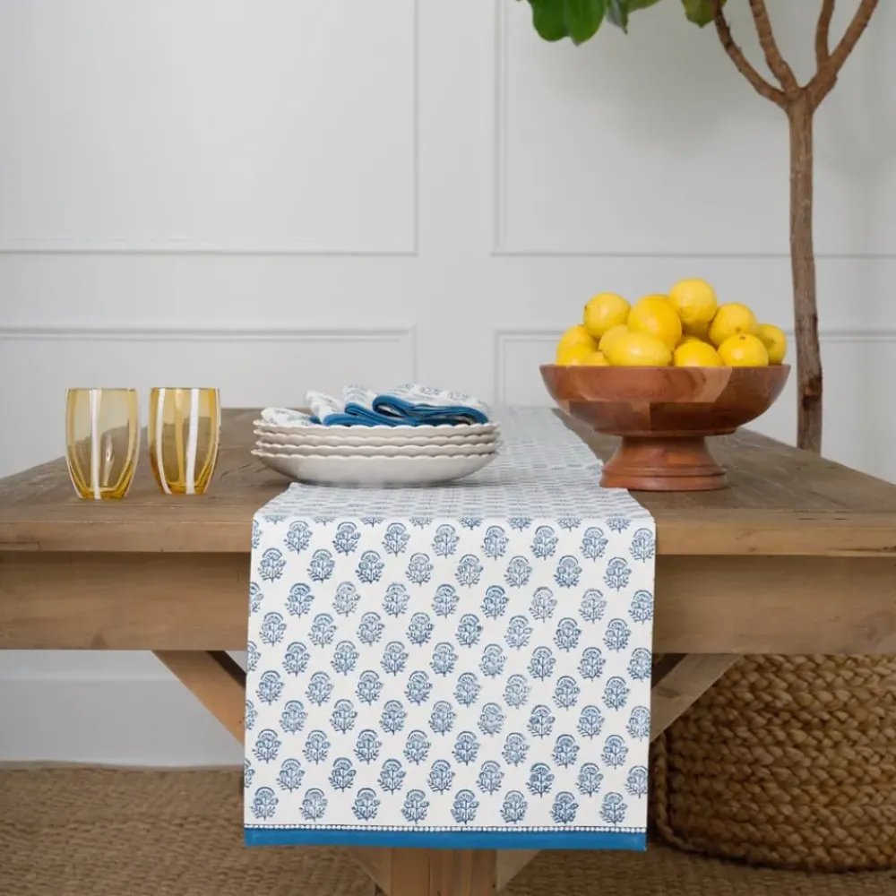 Pomegranate Inc Anika Blue Table Runner Best