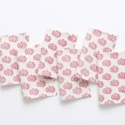 Pomegranate Inc Anika Fuchsia Cocktail Napkins | Set of 6 New
