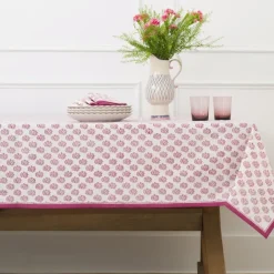Pomegranate Inc Anika Fuchsia Tablecloth
