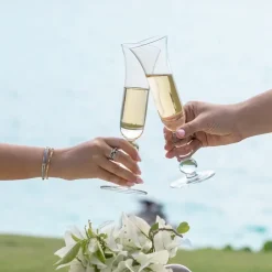 Pomegranate Inc Bauble Barware Flute Glass | Set of 4 Clearance