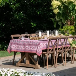 Pomegranate Inc Bohemian Floral Dusty Rose Tablecloth Hot