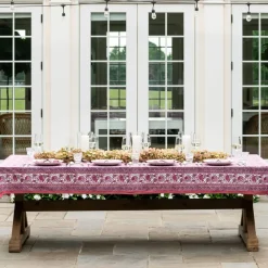 Pomegranate Inc Bohemian Floral Dusty Rose Tablecloth Hot