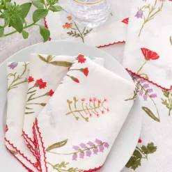 Pomegranate Inc Botanical Garden Linen Napkin | Set of 4 Outlet