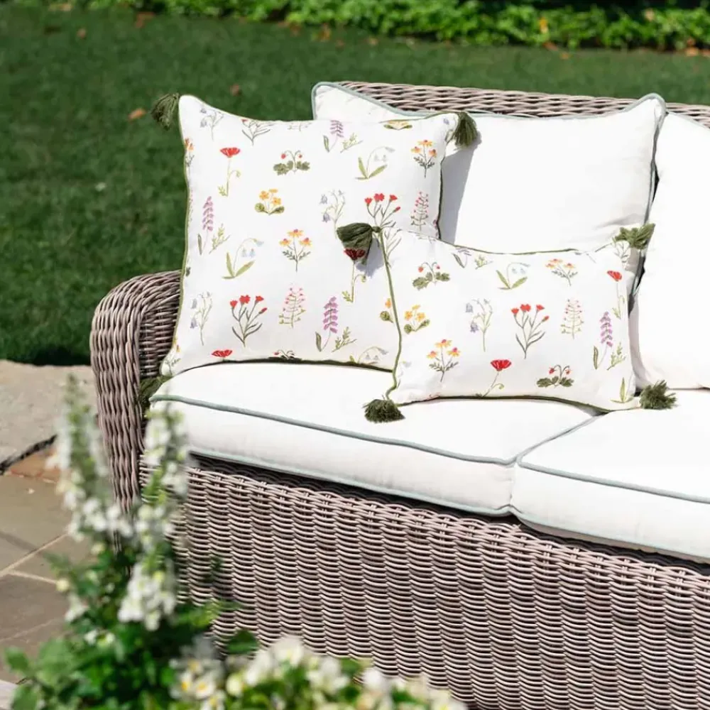 Pomegranate Inc Botanical Garden Throw Pillow Cover New