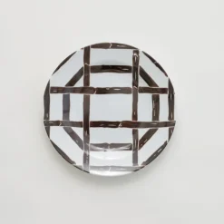 Pomegranate Inc Brown Bamboo Melamine Appetizer Plate | Set of 6 New