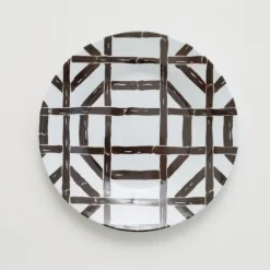 Pomegranate Inc Brown Bamboo Melamine Luncheon Plate | Set of 6 Discount