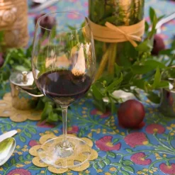 Pomegranate Inc Buttercream Woven Doodles Coaster | Set of 4 Best