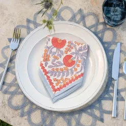 Pomegranate Inc Cactus Flower Ivory Napkin | Set of 4 New