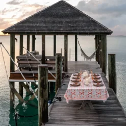 Pomegranate Inc Cactus Flower Ivory Tablecloth Sale