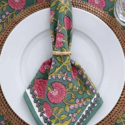 Pomegranate Inc Cactus Flower Jade Napkin | Set of 4 Online