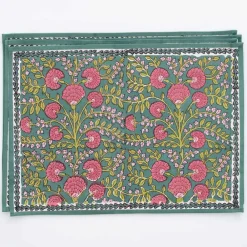 Pomegranate Inc Cactus Flower Jade Placemat | Set of 4