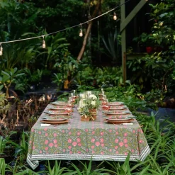 Pomegranate Inc Cactus Flower Jade Tablecloth