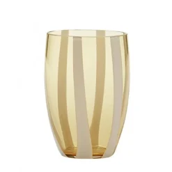 Pomegranate Inc Candy Striped Glass-Amber Outlet