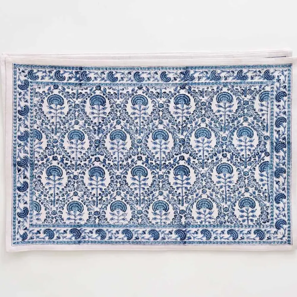 Pomegranate Inc Caroline Blue Placemat | Set of 4