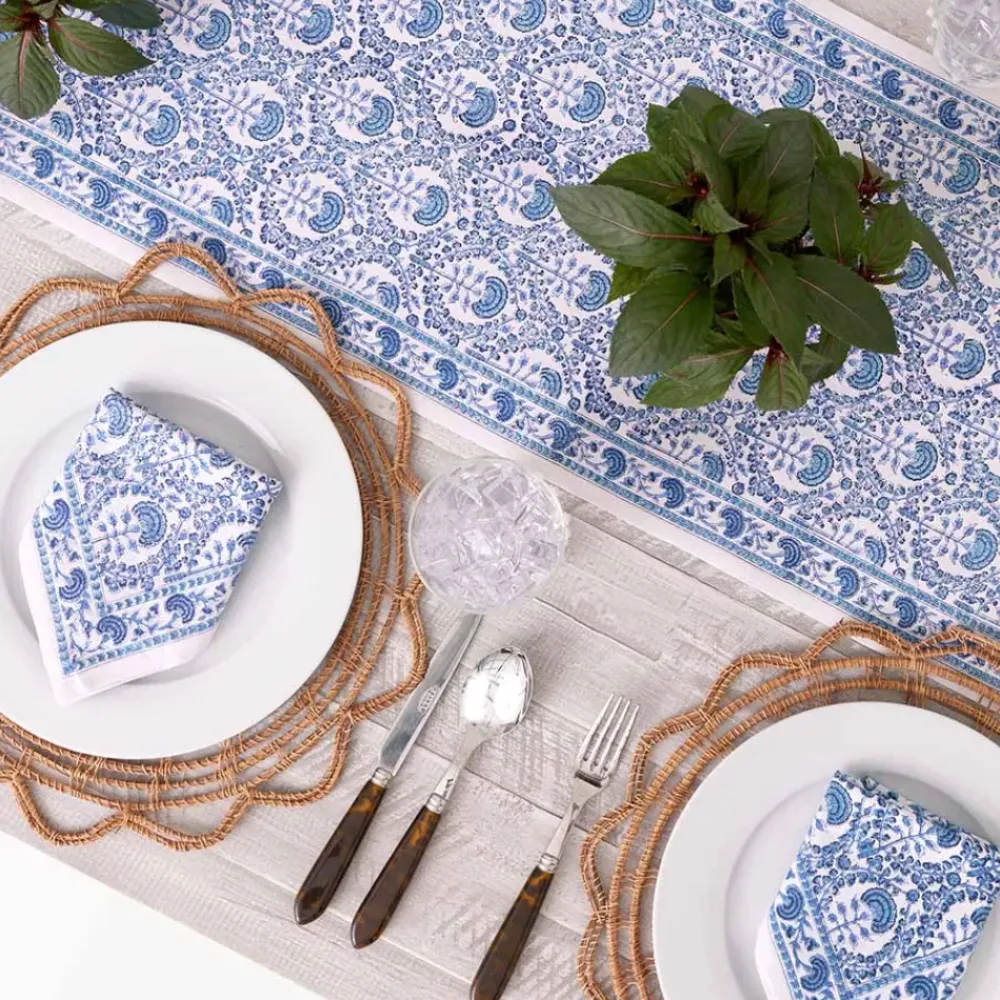 Pomegranate Inc Caroline Blue Table Runner Discount