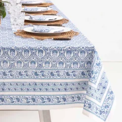 Pomegranate Inc Caroline Blue Tablecloth Sale