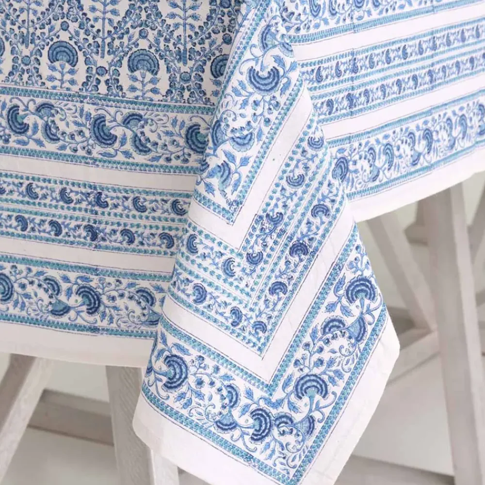 Pomegranate Inc Caroline Blue Tablecloth Sale