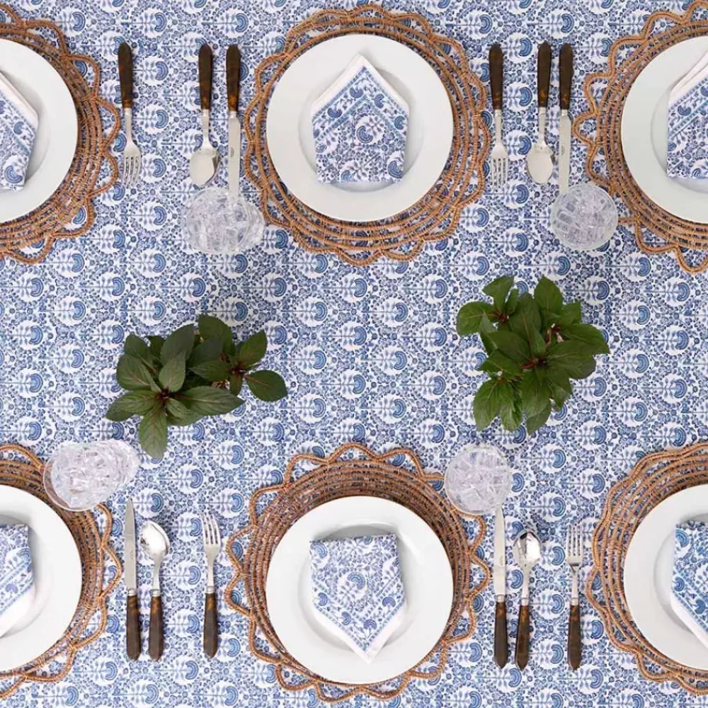 Pomegranate Inc Caroline Blue Tablecloth Sale