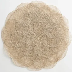 Pomegranate Inc Champagne Woven Cloud Placemat | Set of 4