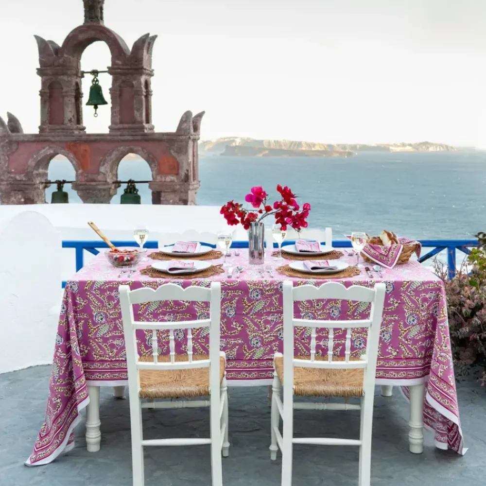 Pomegranate Inc Climbing Dahlia Lilac Tablecloth Online