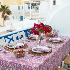 Pomegranate Inc Climbing Dahlia Lilac Tablecloth Online