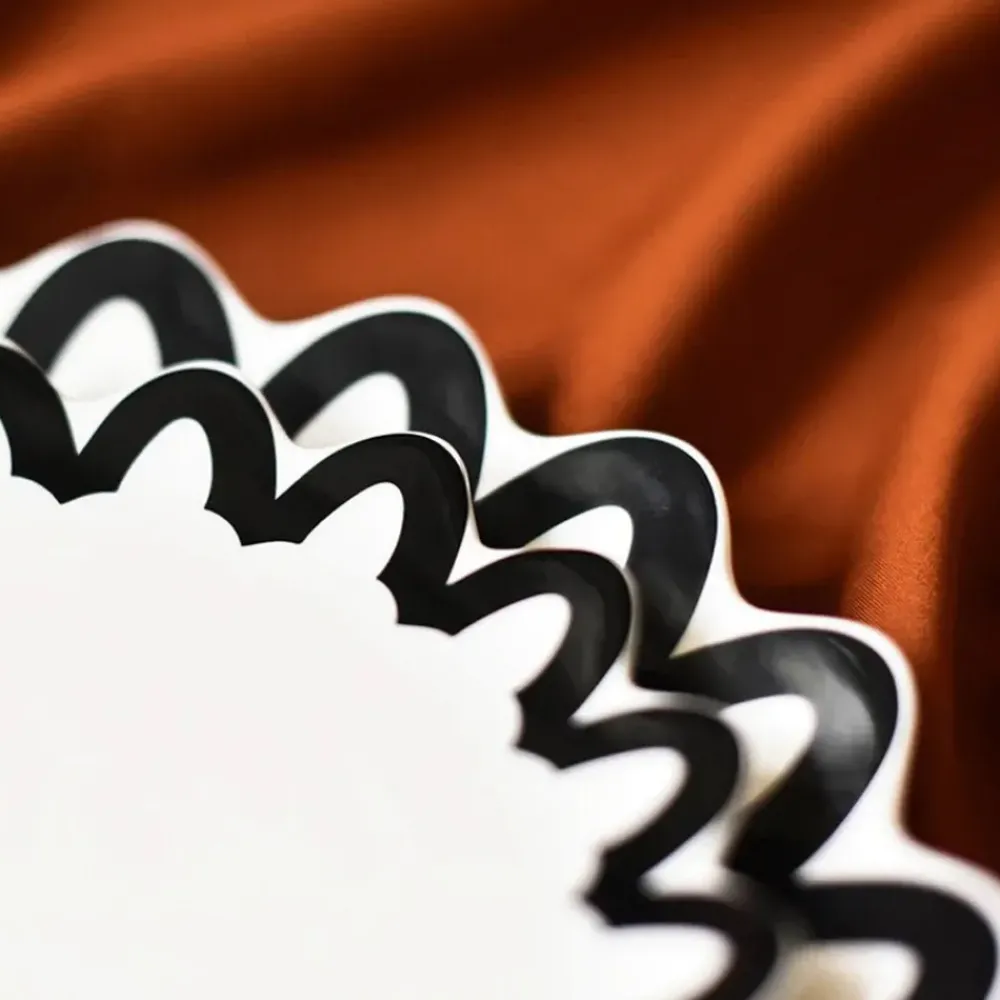 Pomegranate Inc Coton Colors Arabesque Scalloped Plate Hot