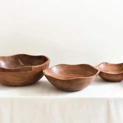 Pomegranate Inc Coton Colors Fundamental Wood Ruffle Bowl Online