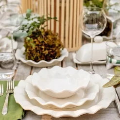 Pomegranate Inc Coton Colors Signature Ruffle Plate Discount