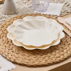 Pomegranate Inc Cream Simply Eco Plates | Set of 8 Best