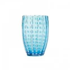 Pomegranate Inc Dapple Glass Tumbler Aqua Clearance