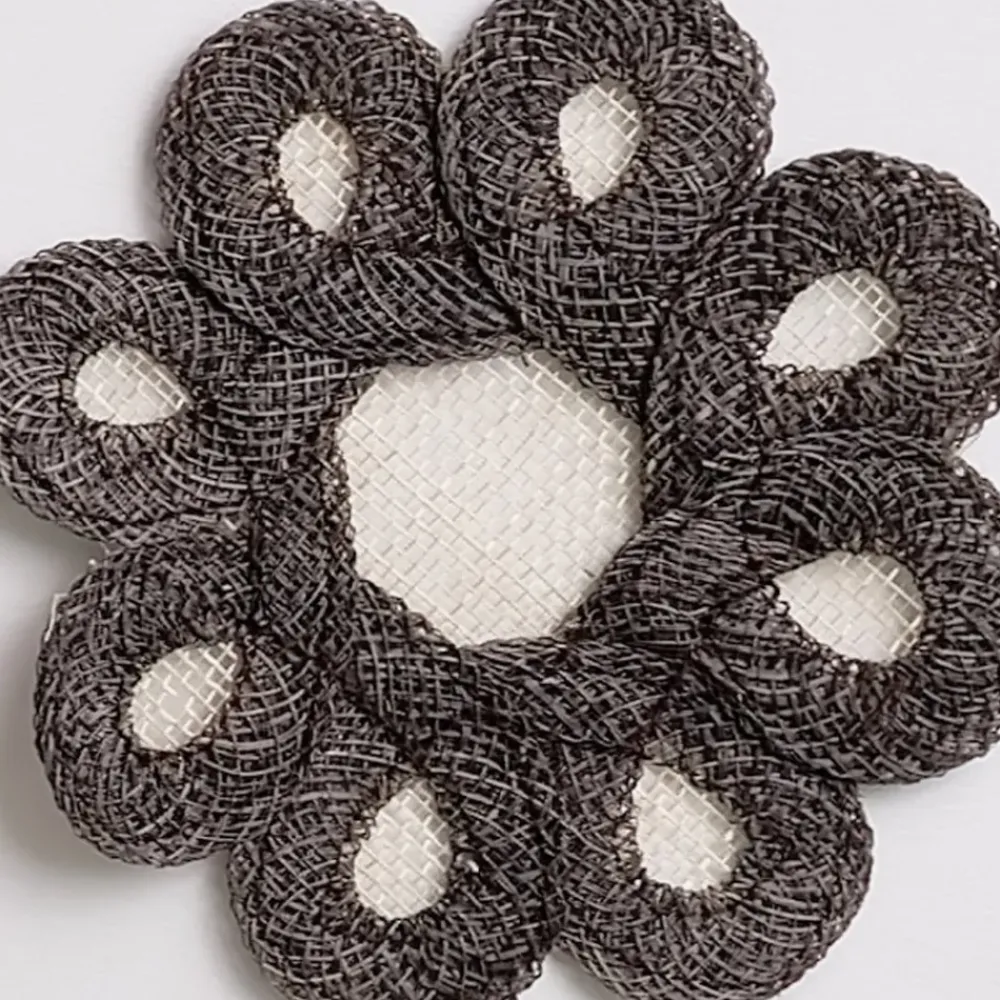 Pomegranate Inc Dark Oak Woven Doodles Coaster | Set of 4 Best