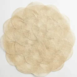 Pomegranate Inc Ecru Woven Cloud Placemat | Set of 4 Hot