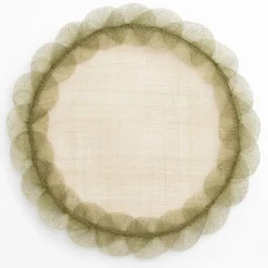 Pomegranate Inc Fern Poplar Leaf Rice Paper Placemat | Set of 4 Clearance