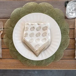 Pomegranate Inc Fern Woven Cloud Placemat | Set of 4 Clearance