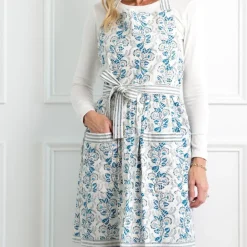 Pomegranate Inc Gardenia Vine Azure Apron Hot