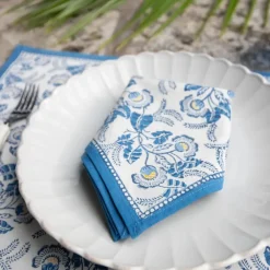 Pomegranate Inc Gardenia Vine Azure Napkin | Set of 4 Discount