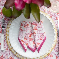 Pomegranate Inc Gardenia Vine Berry Napkin | Set of 4 Online