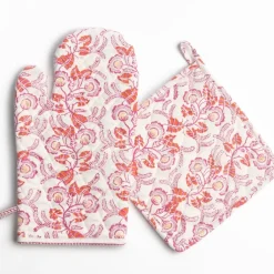 Pomegranate Inc Gardenia Vine Berry Oven Mitt Set Online