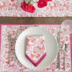 Pomegranate Inc Gardenia Vine Berry Placemat | Set of 4 Sale