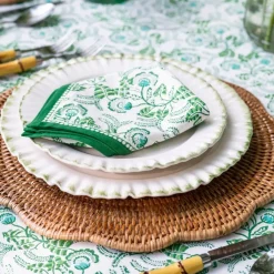 Pomegranate Inc Gardenia Vine Emerald Napkin | Set of 4 Discount