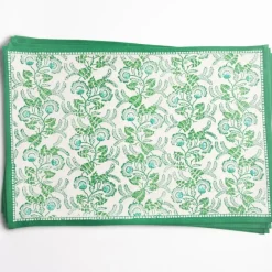 Pomegranate Inc Gardenia Vine Emerald Placemat | Set of 4 Online