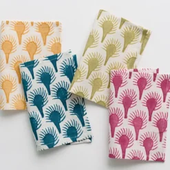 Pomegranate Inc Geo Feather Mixed Cocktail Napkin | Set of 4 Sale