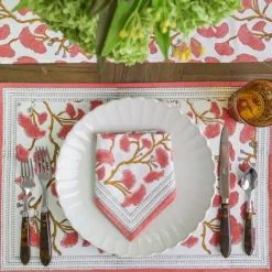 Pomegranate Inc Ginkgo Coral Placemat | Set of 4 Sale