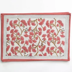 Pomegranate Inc Ginkgo Coral Placemat | Set of 4 Sale