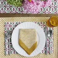 Pomegranate Inc Golden Triangle Napkin | Set of 4 Outlet