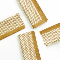 Pomegranate Inc Golden Triangle Napkin | Set of 4 Outlet