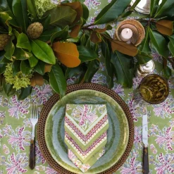 Pomegranate Inc Grecian Palm Fern & Magenta Napkin | Set of 4 Best