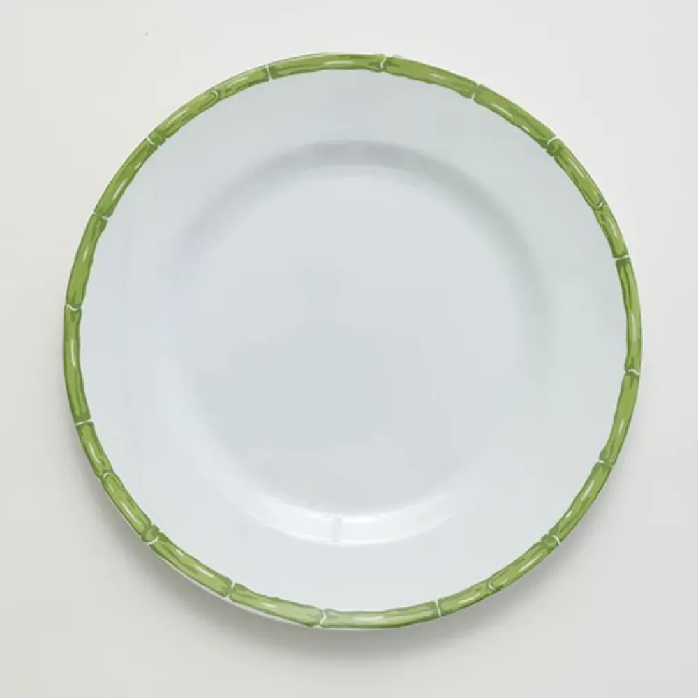 Pomegranate Inc Green Bamboo Melamine Dinner Plate | Set of 6 Clearance