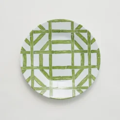 Pomegranate Inc Green Bamboo Melamine Luncheon Plate | Set of 6 Sale