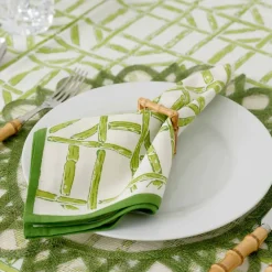 Pomegranate Inc Green Bamboo Napkin | Set of 4 New